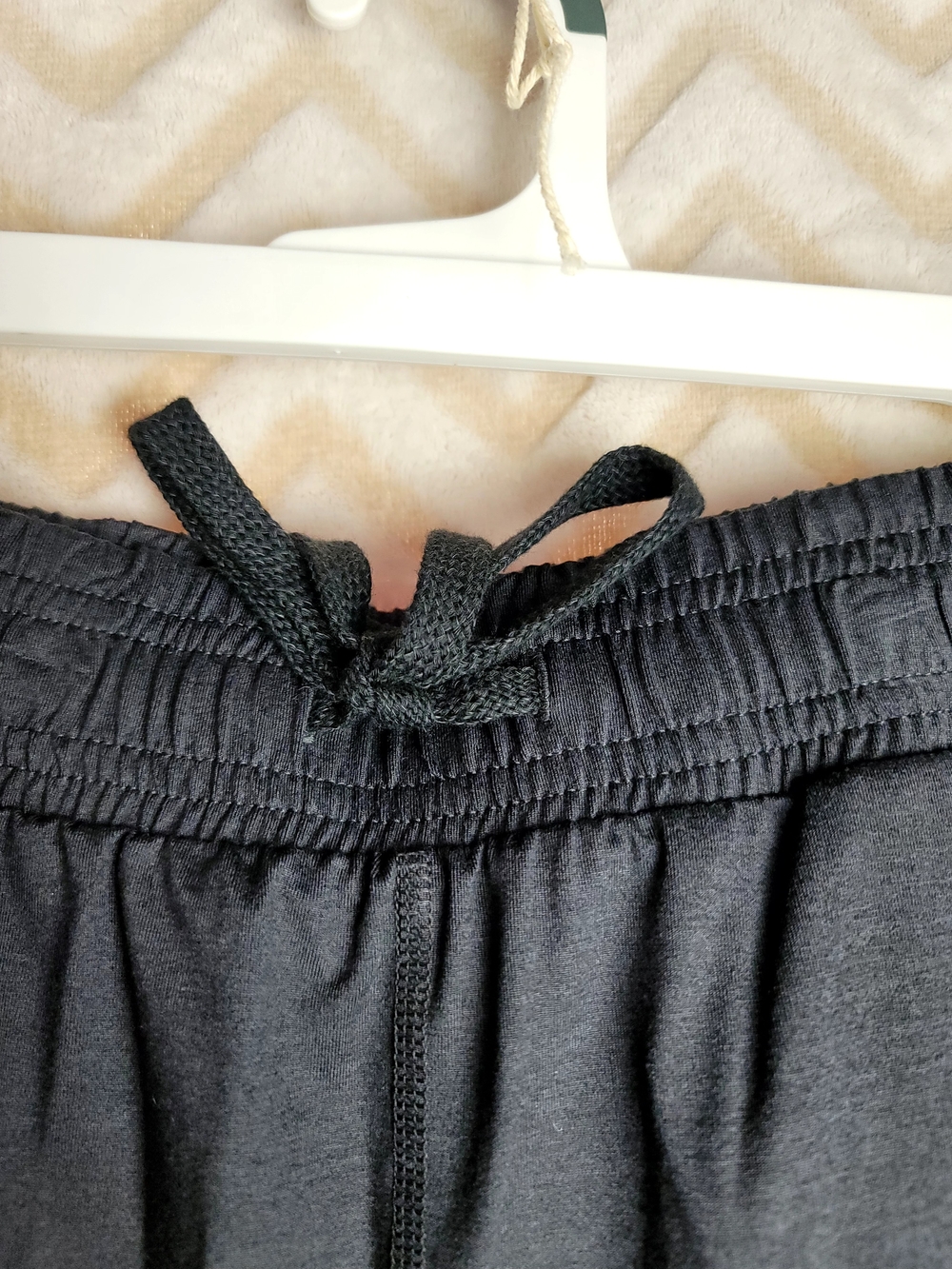 Women's Black Jogger Pants with Drawstring - Picture 3 of 8